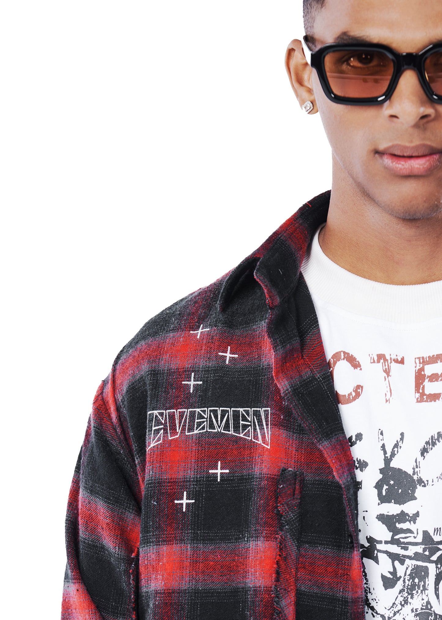 flannel raw washed shirt