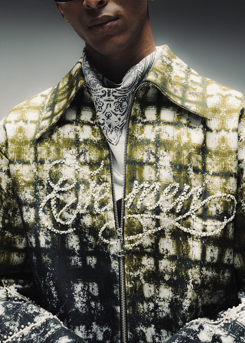 Pearl stitch flnl jacket - colourblock lookbook image 1