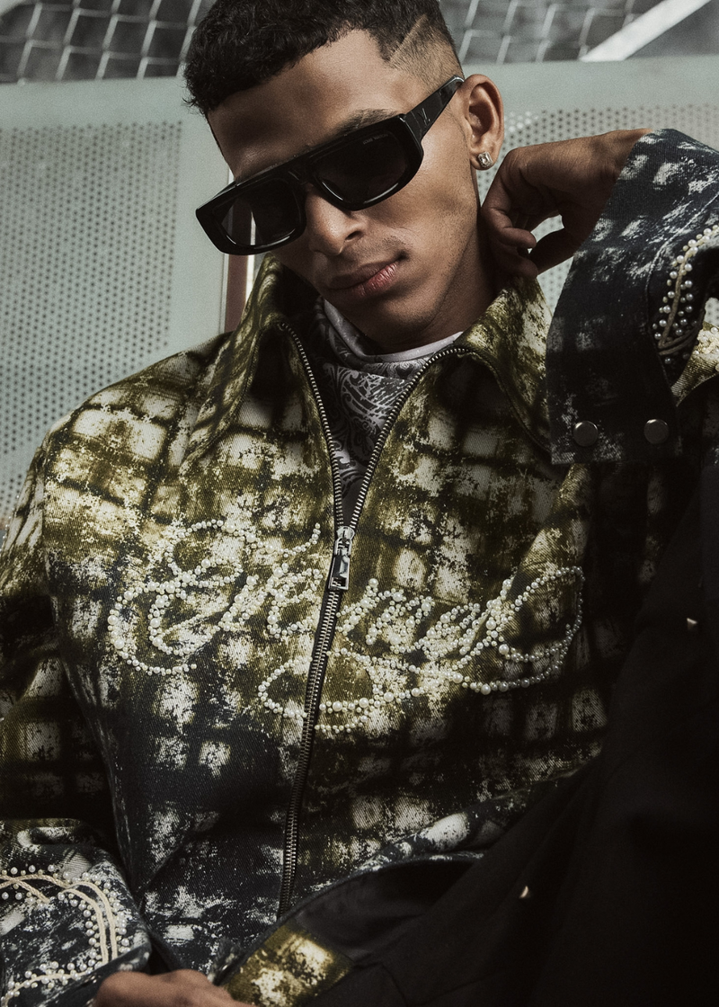Pearl stitch flnl jacket - colourblock lookbook image 3
