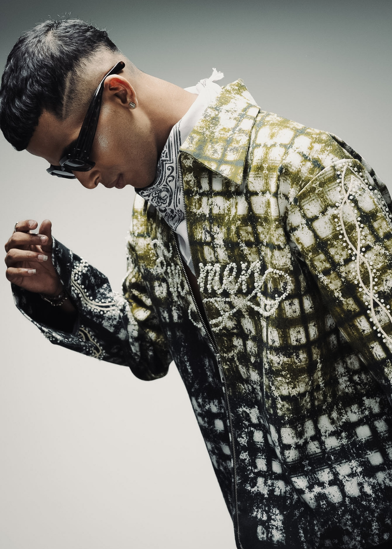 Pearl stitch flnl jacket - colourblock lookbook image 4