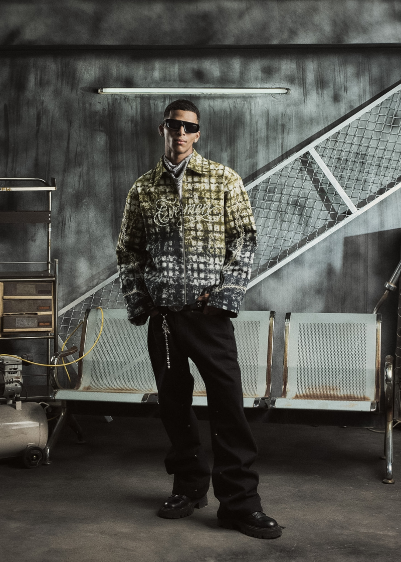Pearl stitch flnl jacket - colourblock lookbook image 5