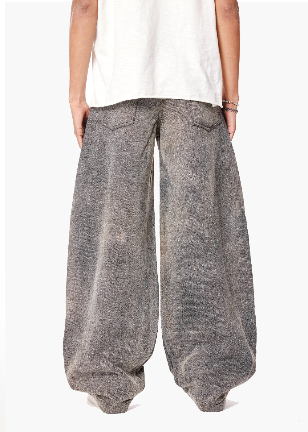 BARREL DENIM- DARK GREY