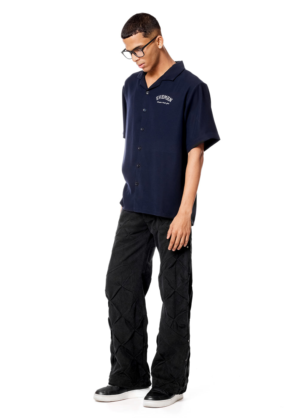 BOWLING SHIRT- NAVY