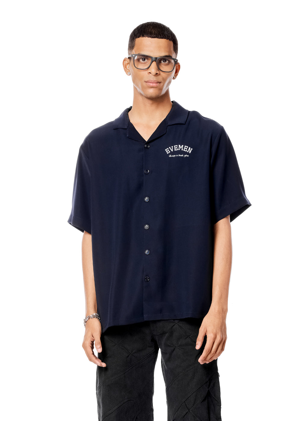 BOWLING SHIRT- NAVY