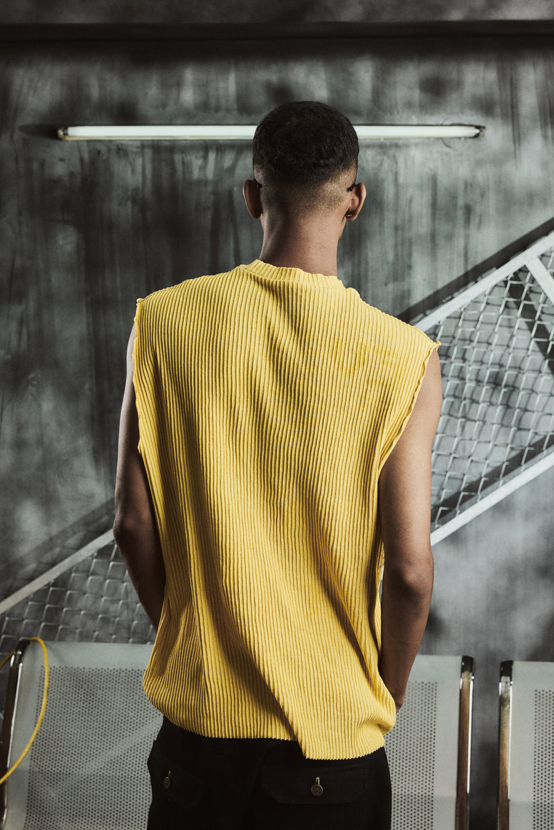 Error ribbed tank - yellow lookbook image 5