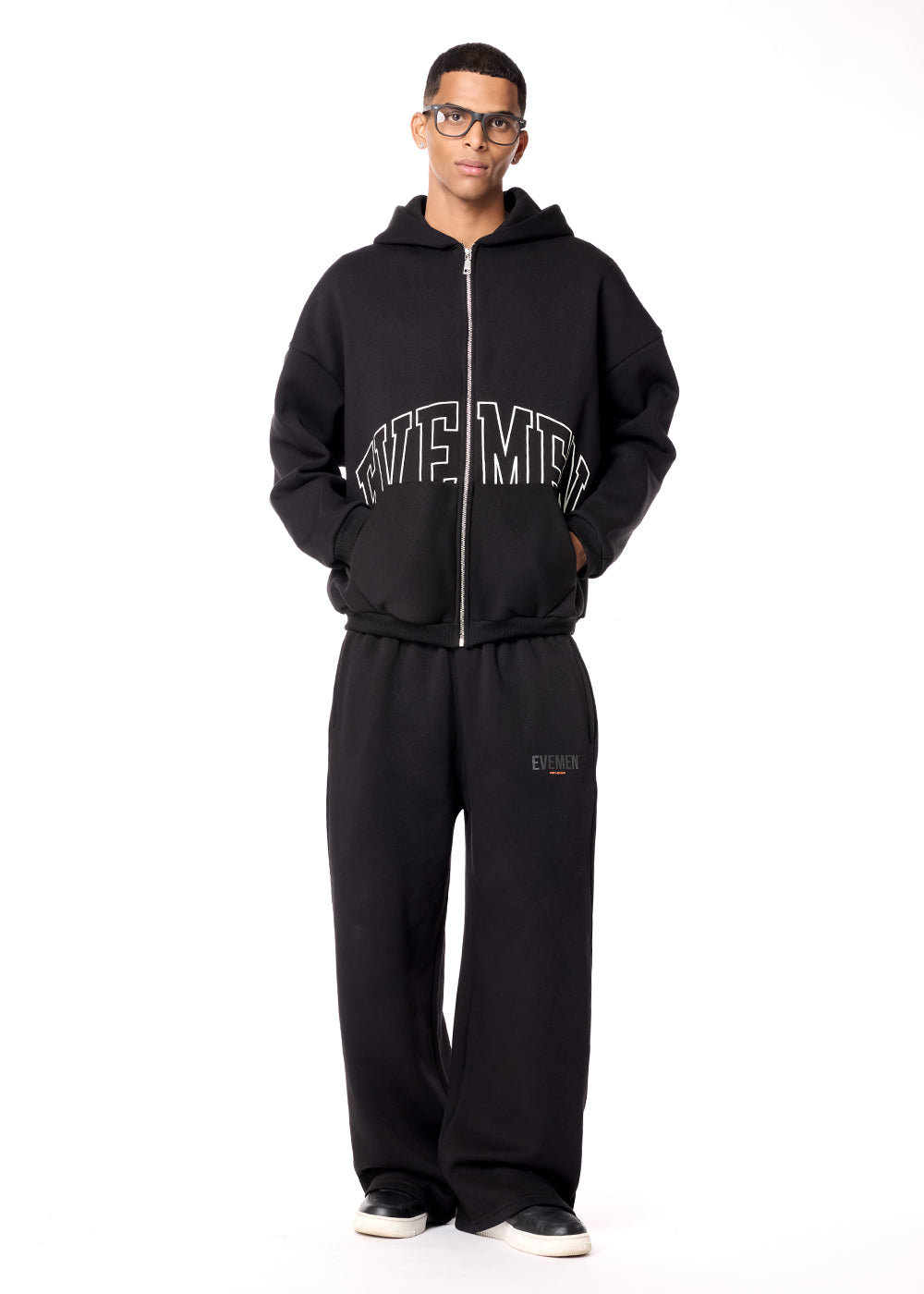 genesis boxy zip through hoodie