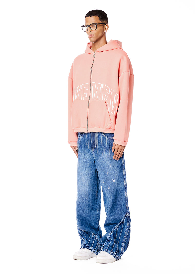 Genesis boxy zip through hoodie