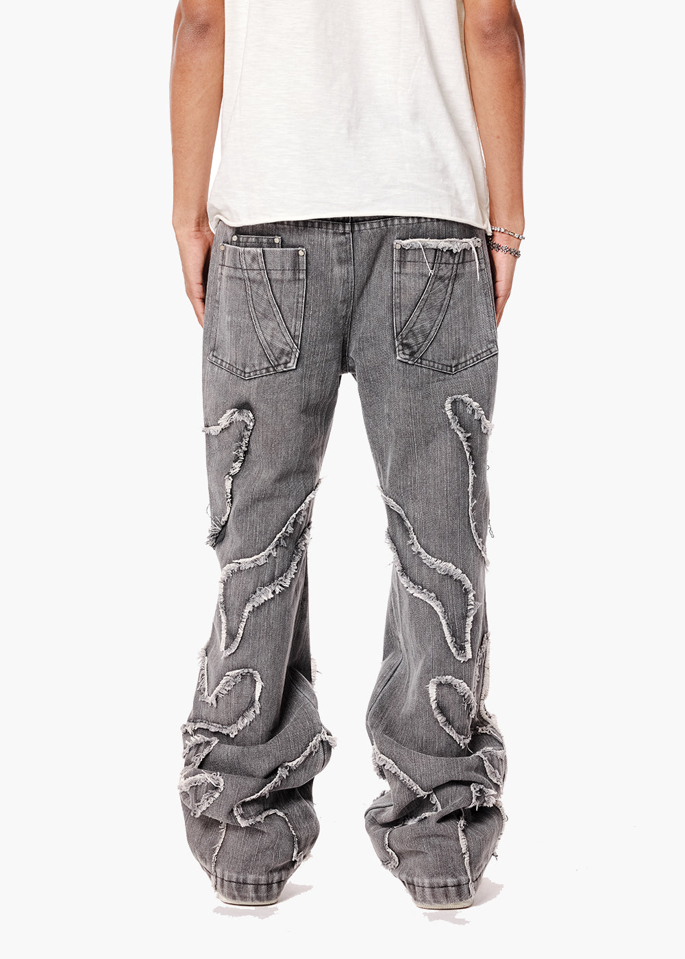 RUNWAY PANELLED DENIM - BLACK WASH