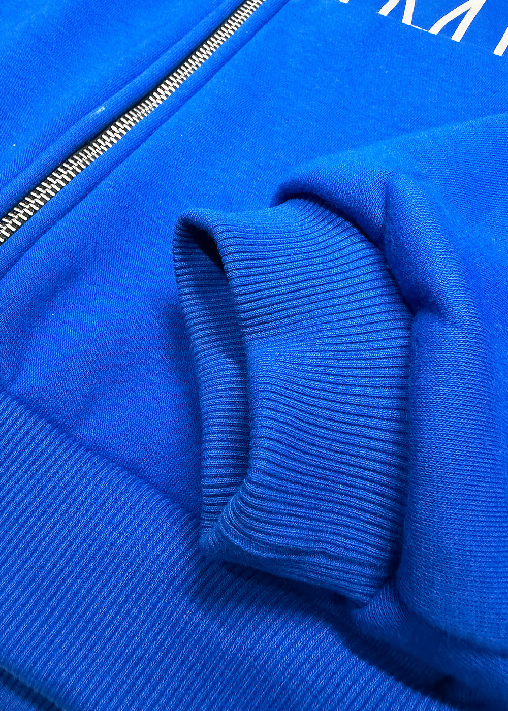 Genesis Boxy zip through hoodie - Cobalt blue