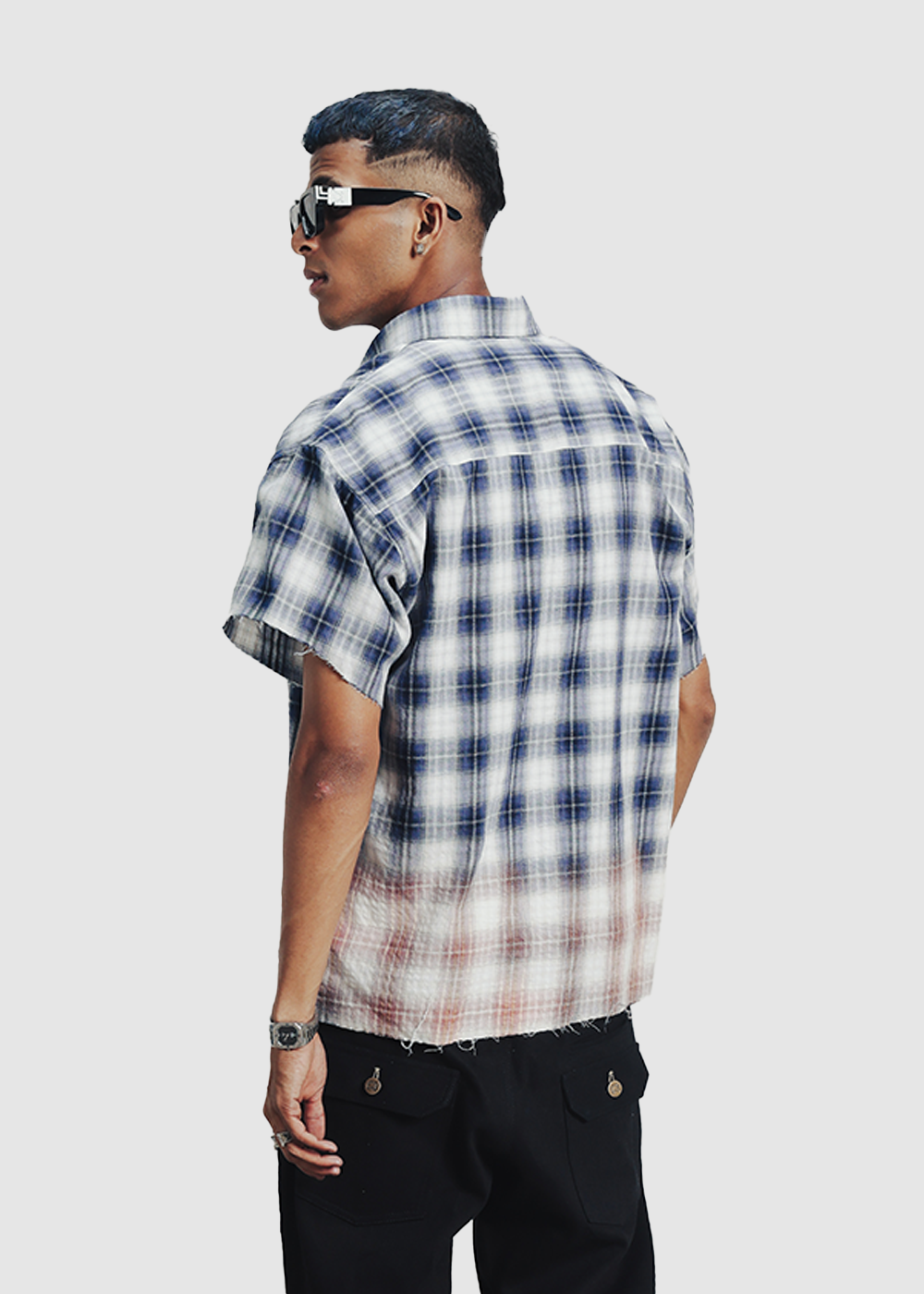 LA check shirt - blue