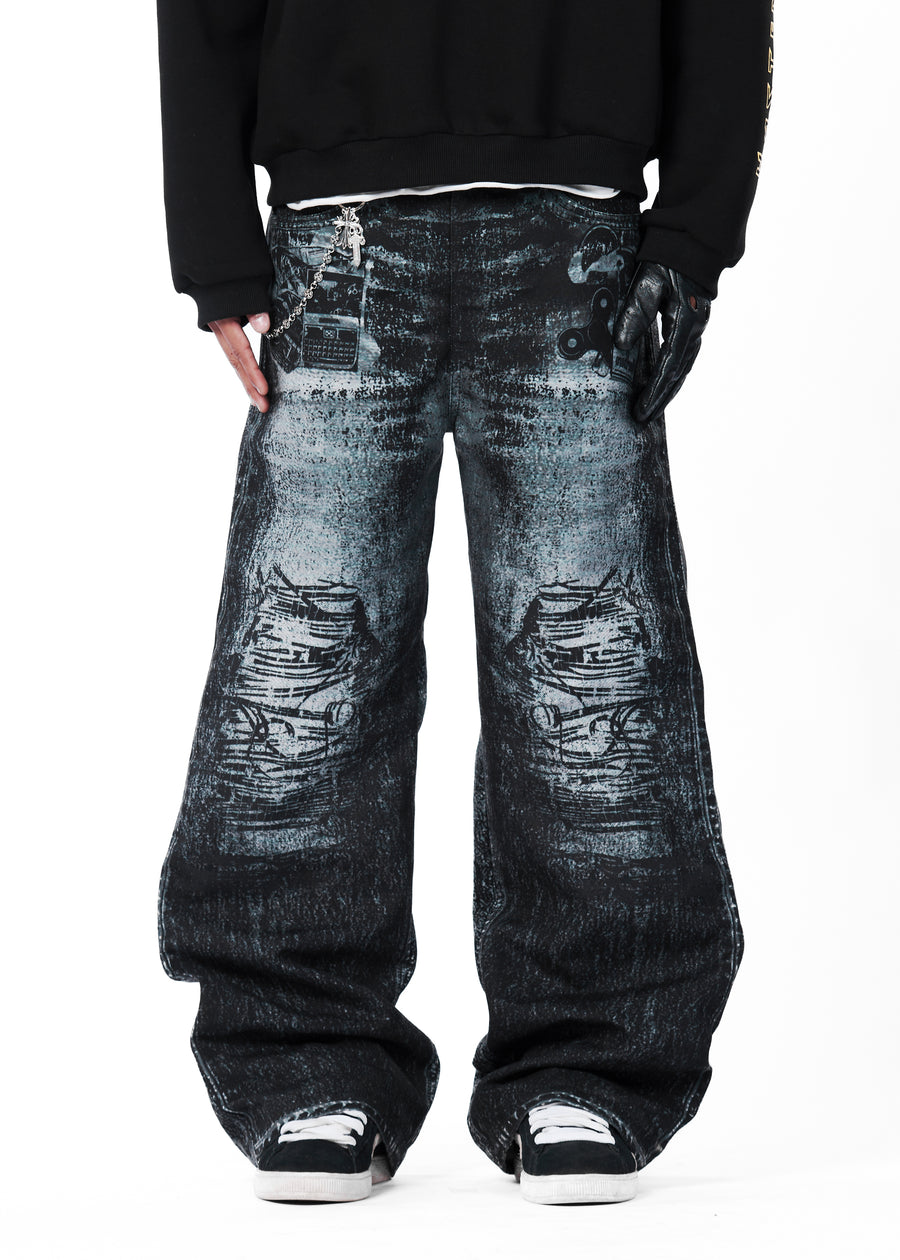 nokia wide pants - dust green