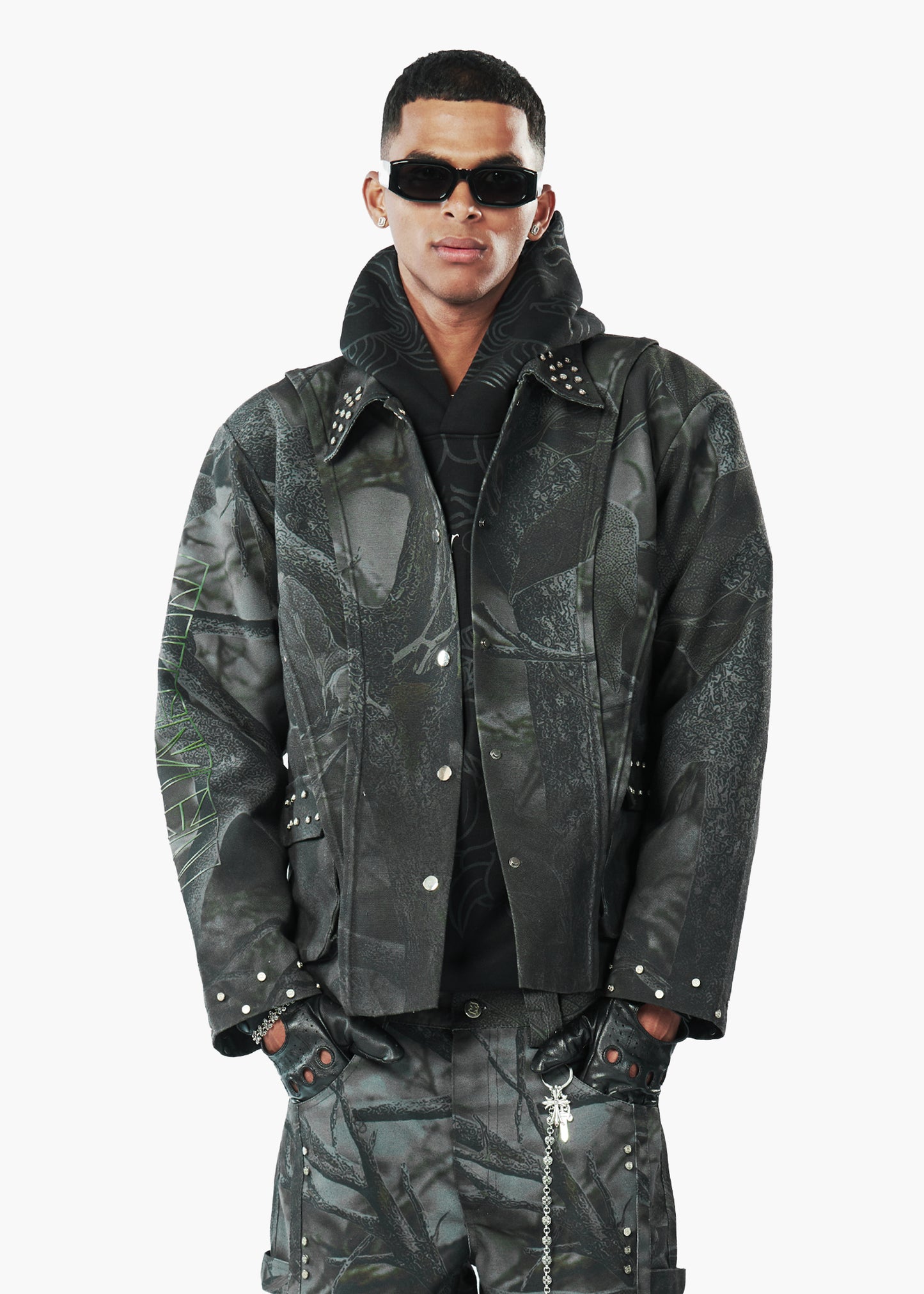 oak tree canvas stud jacket