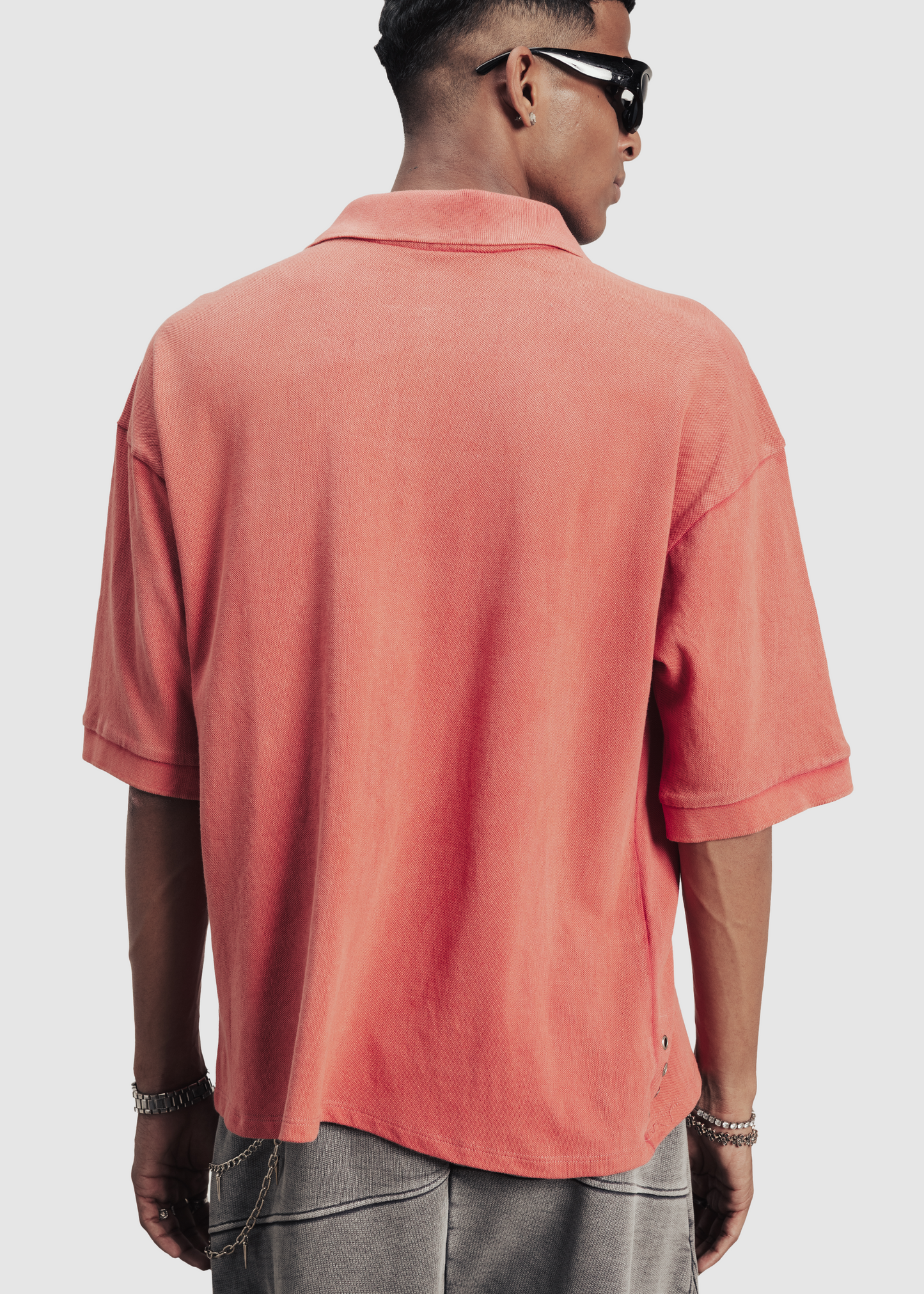 Patch polo t-shirt