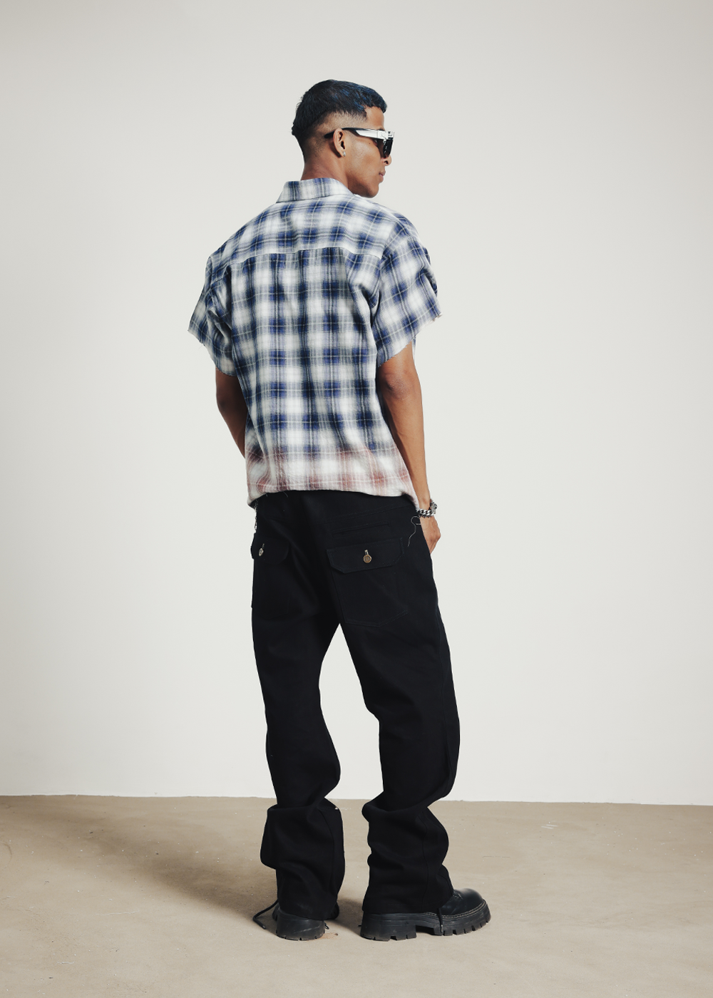 LA check shirt - blue