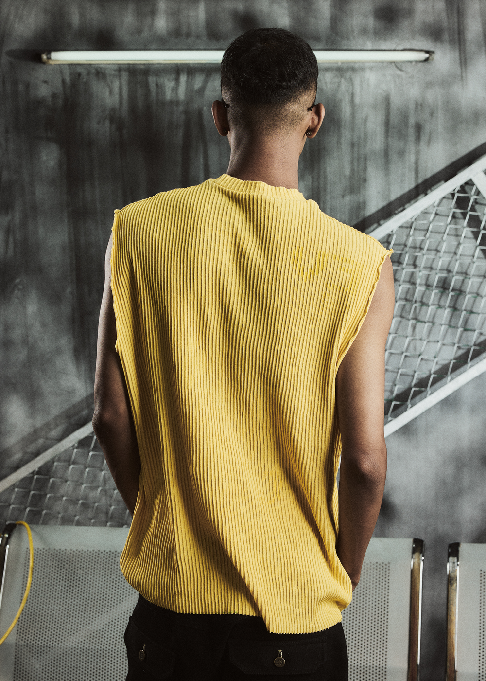 Error ribbed tank - yellow