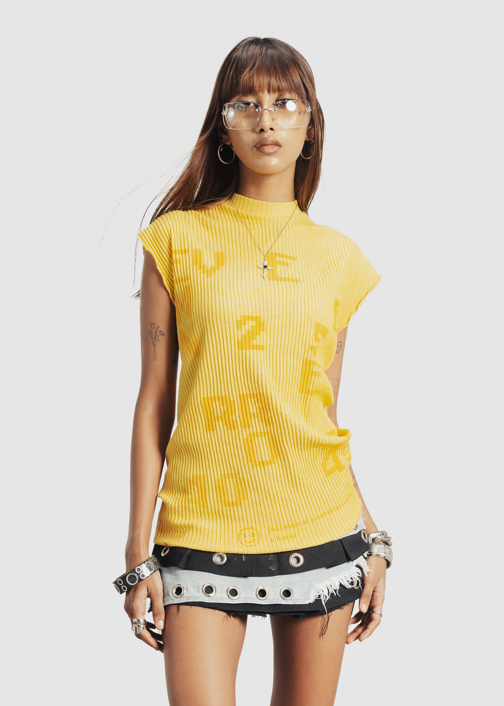 Error ribbed tank - yellow