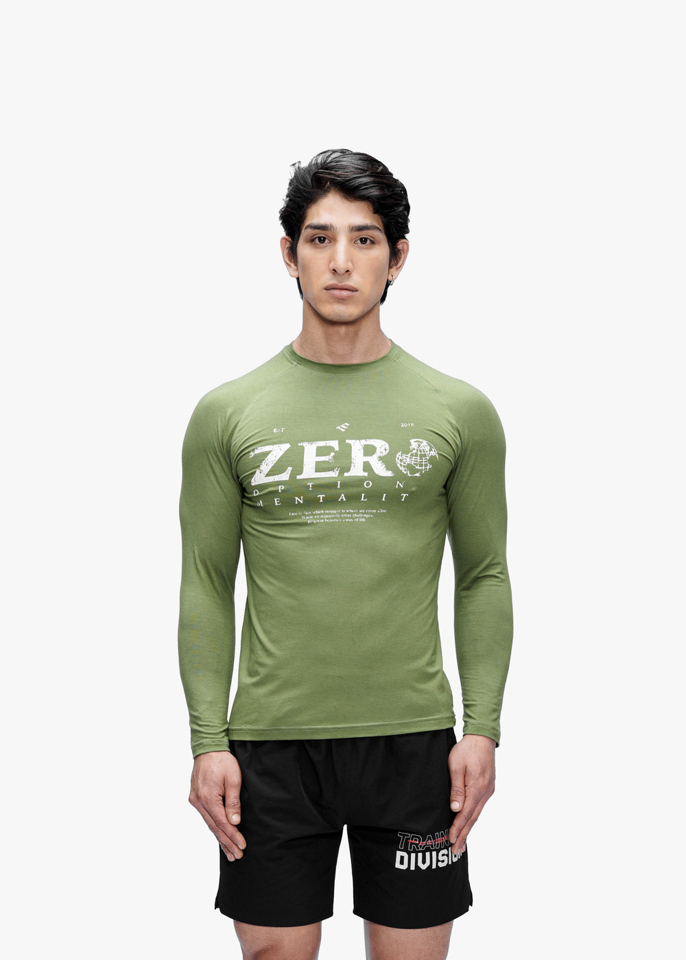 AERO BAMBOO LONG SLEEVE TEE - OLIVE