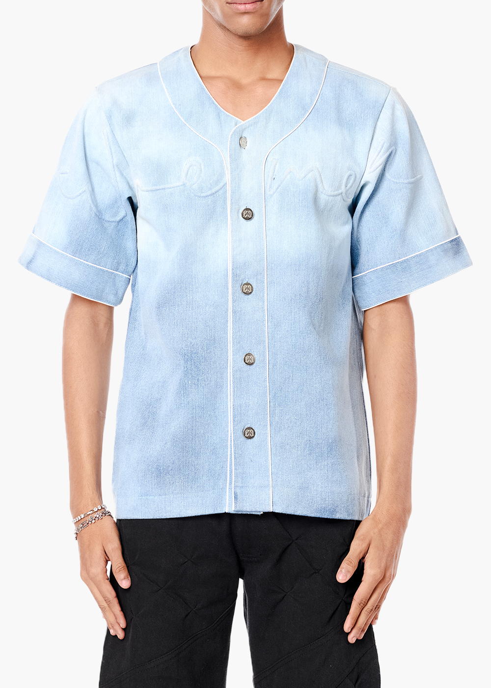 CORDED SHIRT-BLUE
