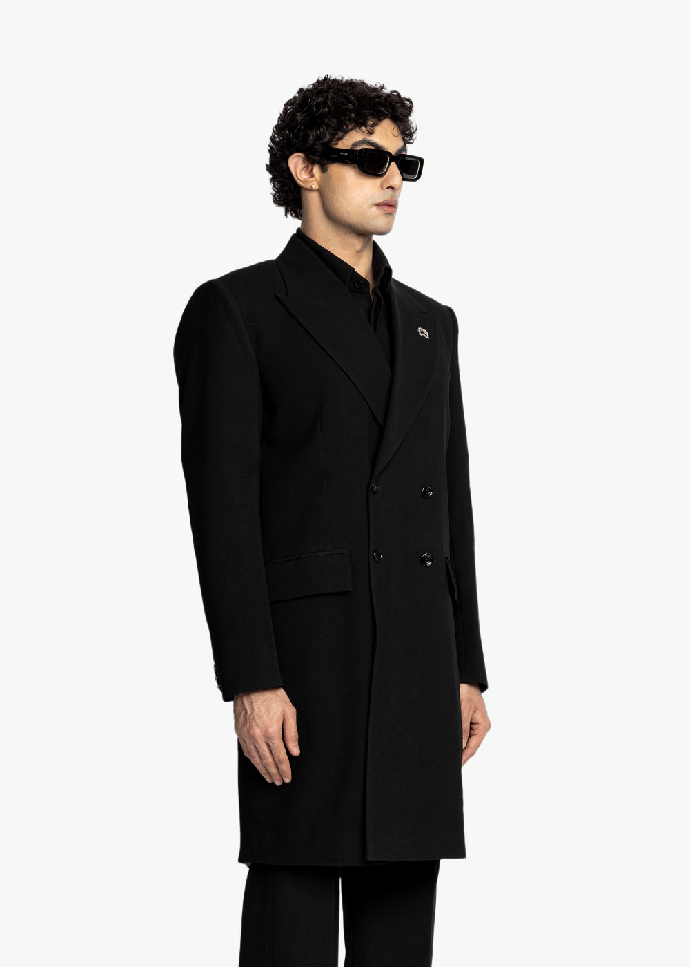 RICHES DOUBLE BREASTED OVERCOAT
