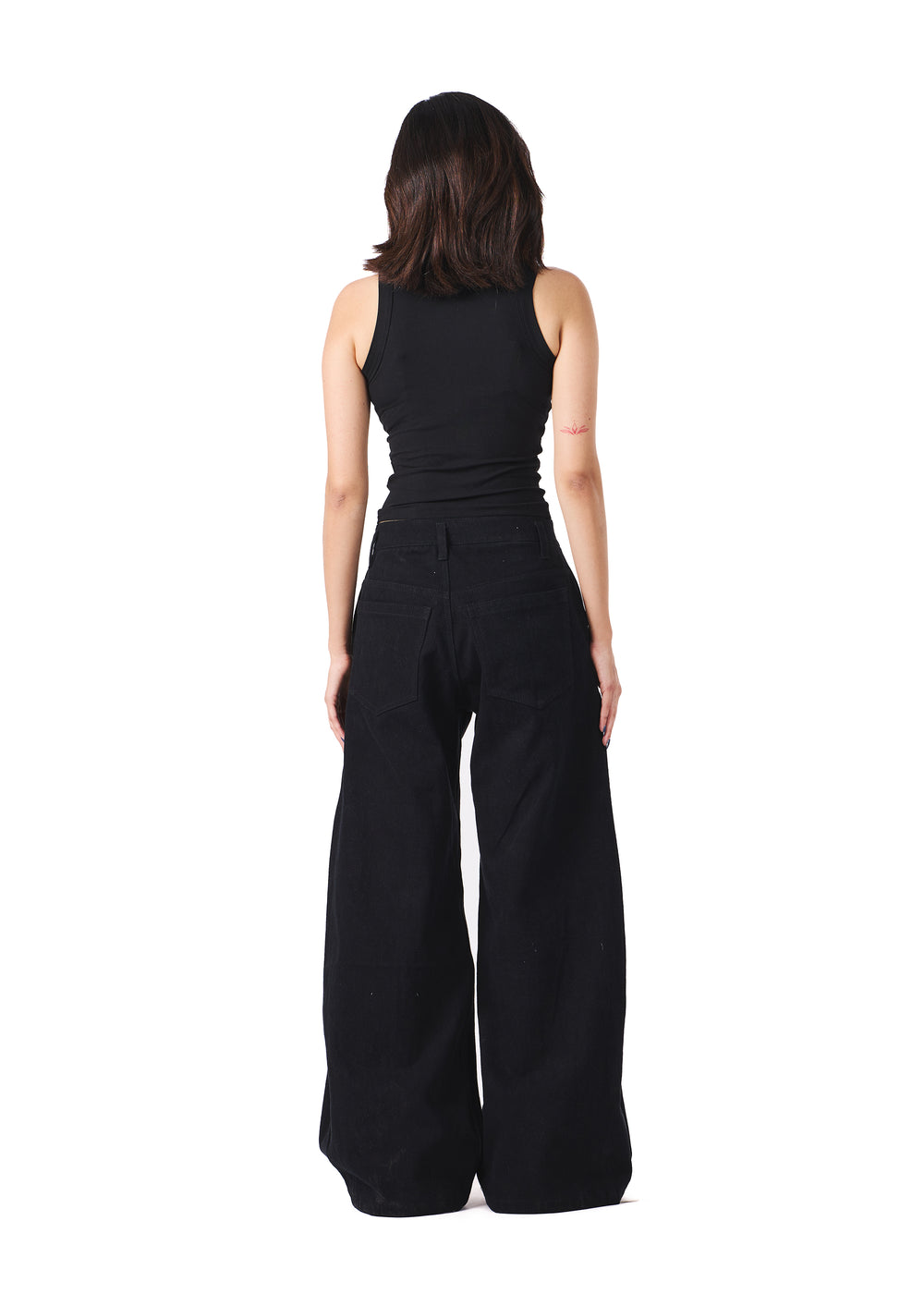 Black Wide Leg Denim