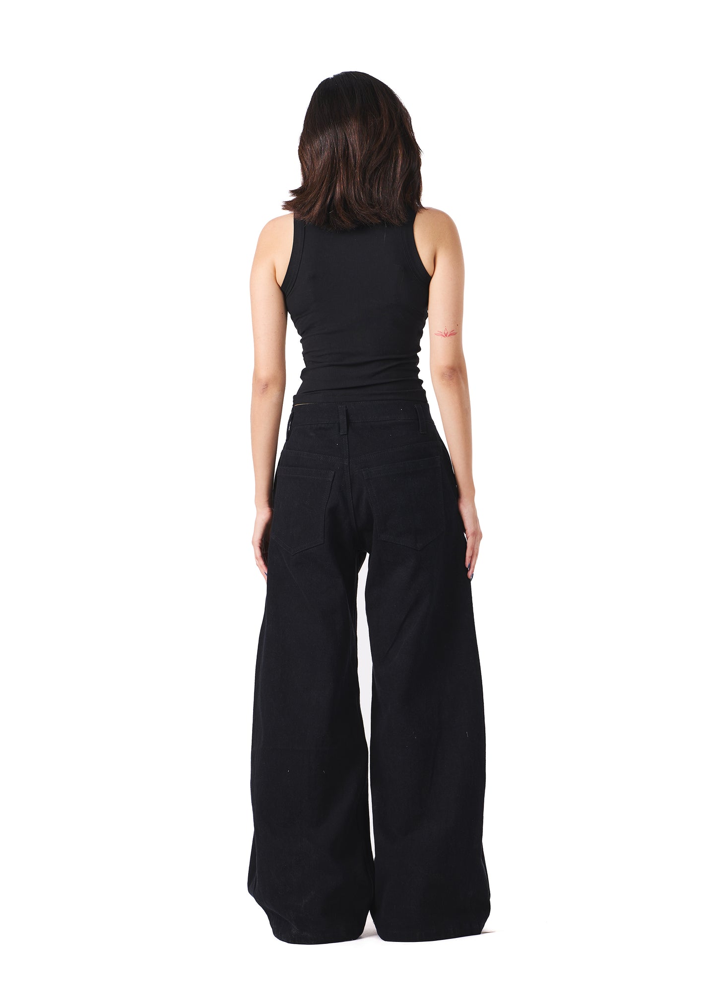 Black Wide Leg Denim