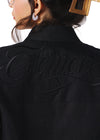 Black linen shirt