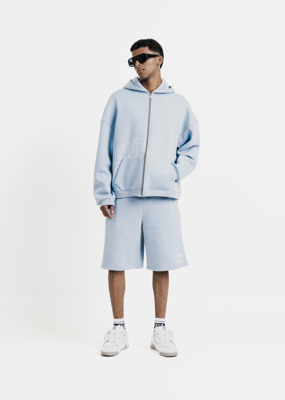 genesis boxy zip through hoodie