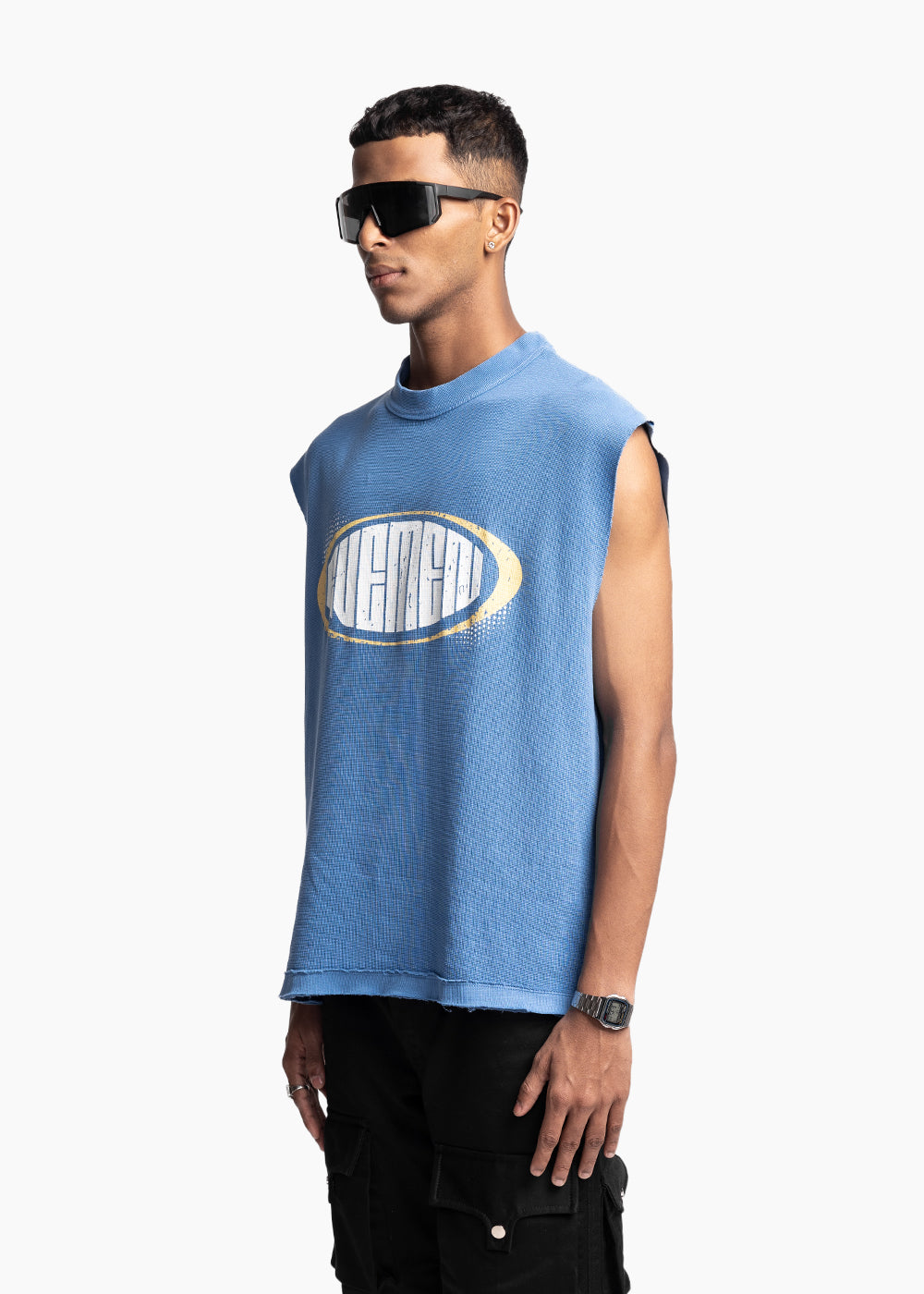 RETRO TANK - BLUE WASHED