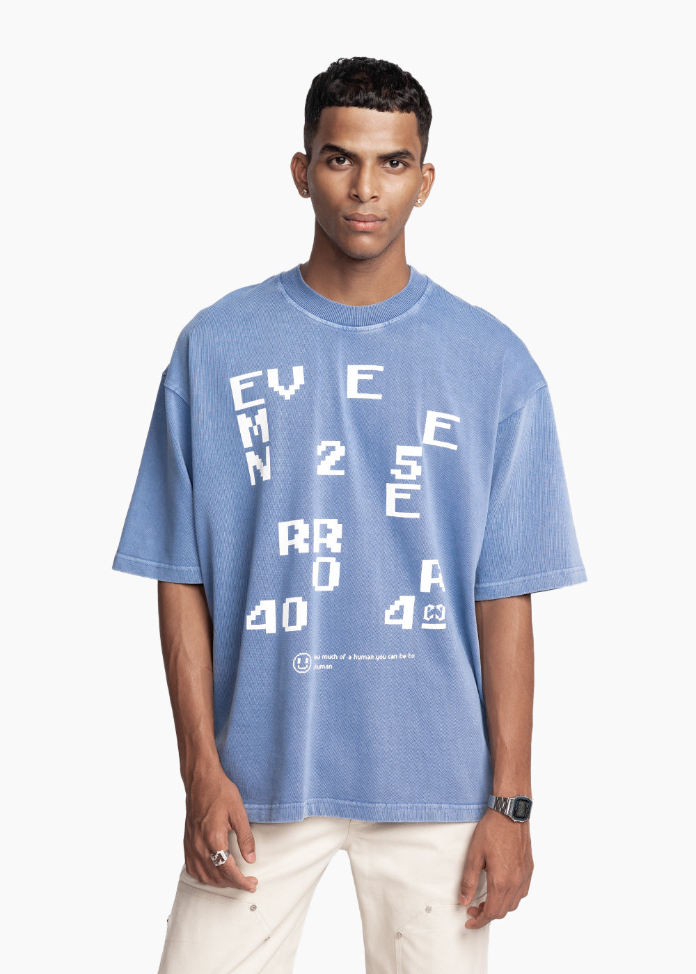 ERROR T-SHIRT - WASHED BLU