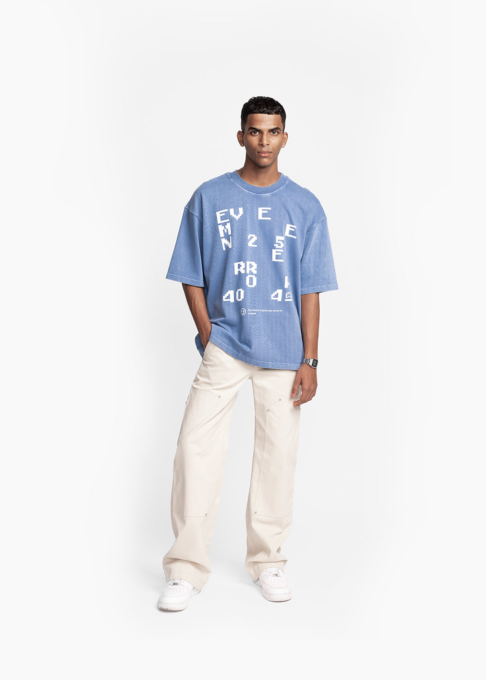 ERROR T-SHIRT - WASHED BLU