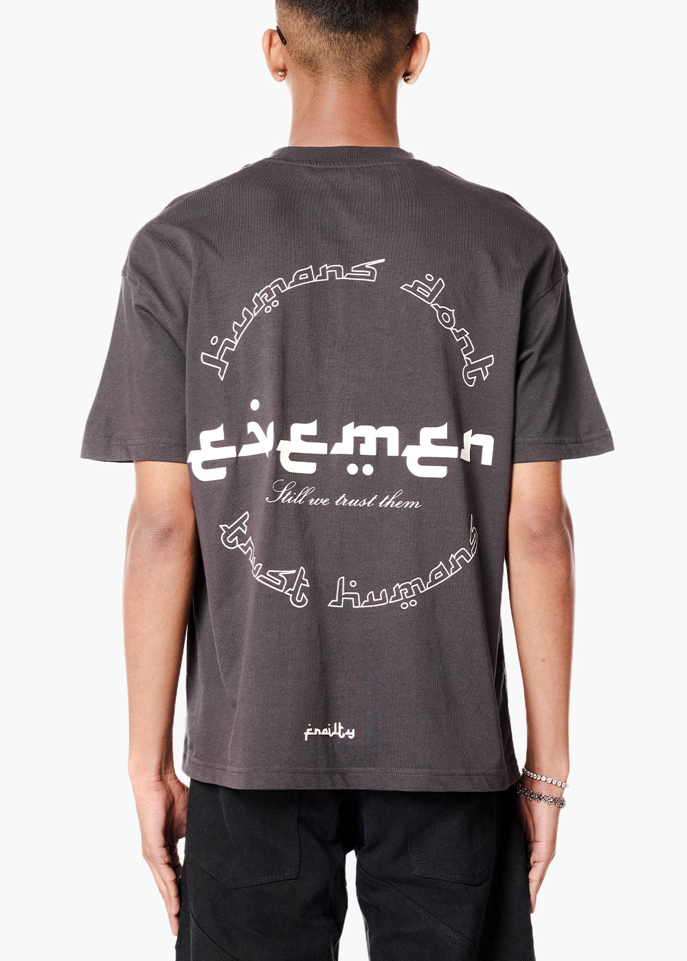 frality t-shirt - dark grey