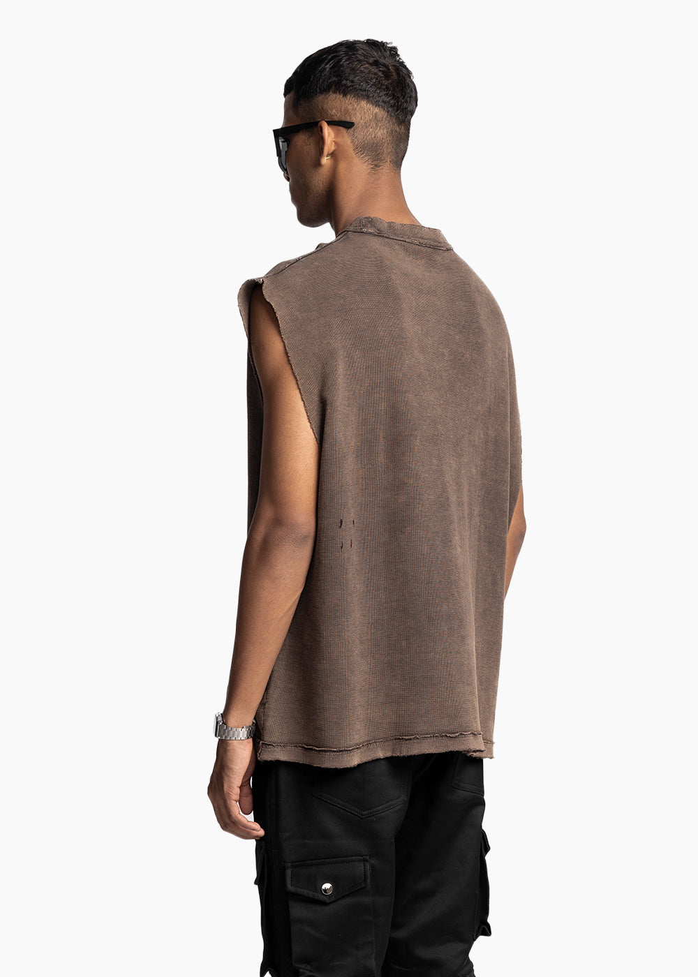 RODEO TANK - BROWN WASHED