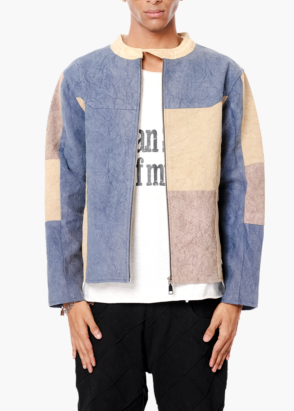 COLOUR BLOCK JACKET - Y
