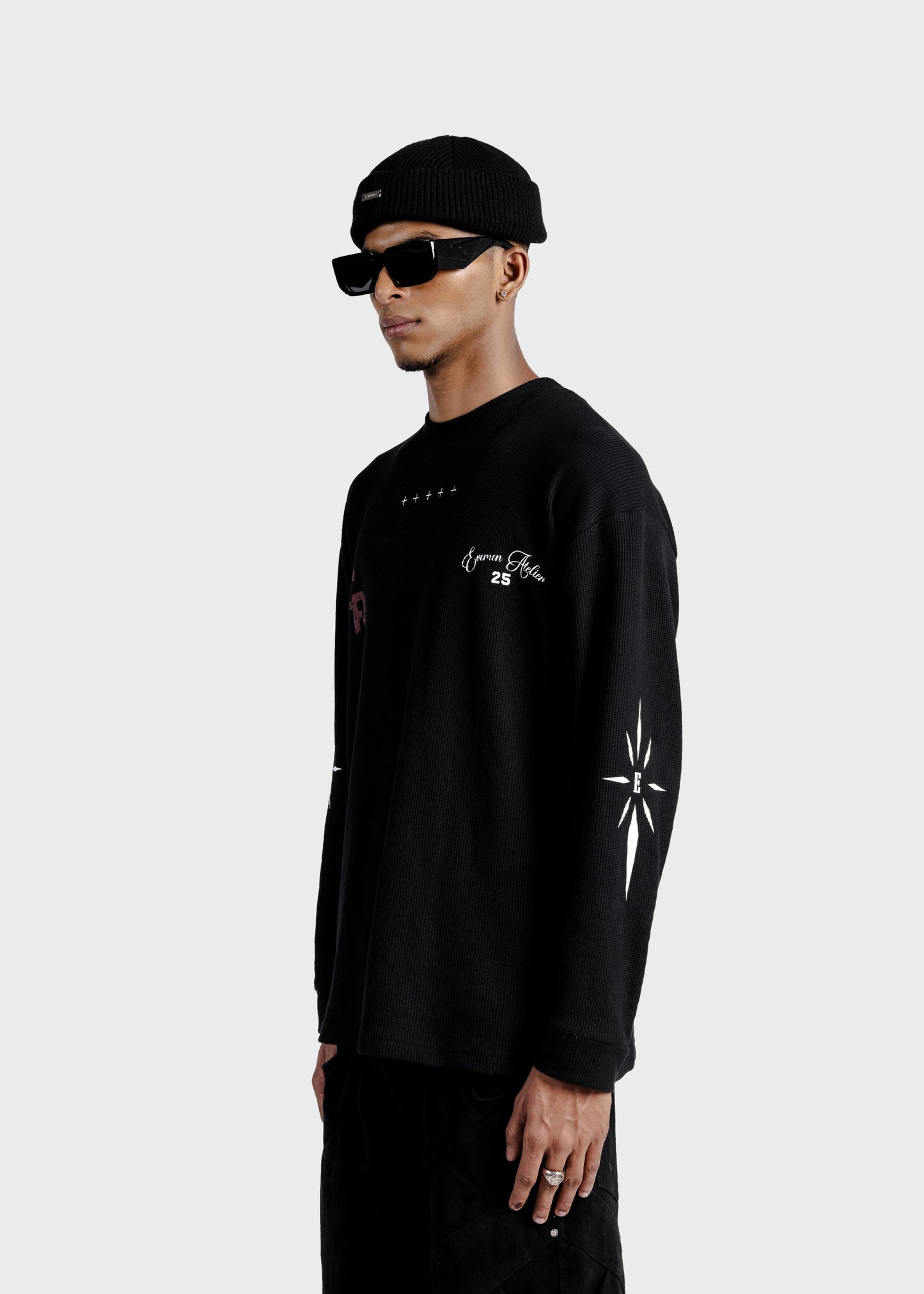 ATELIER T-SHIRT LONG SLEEVE - BLACK