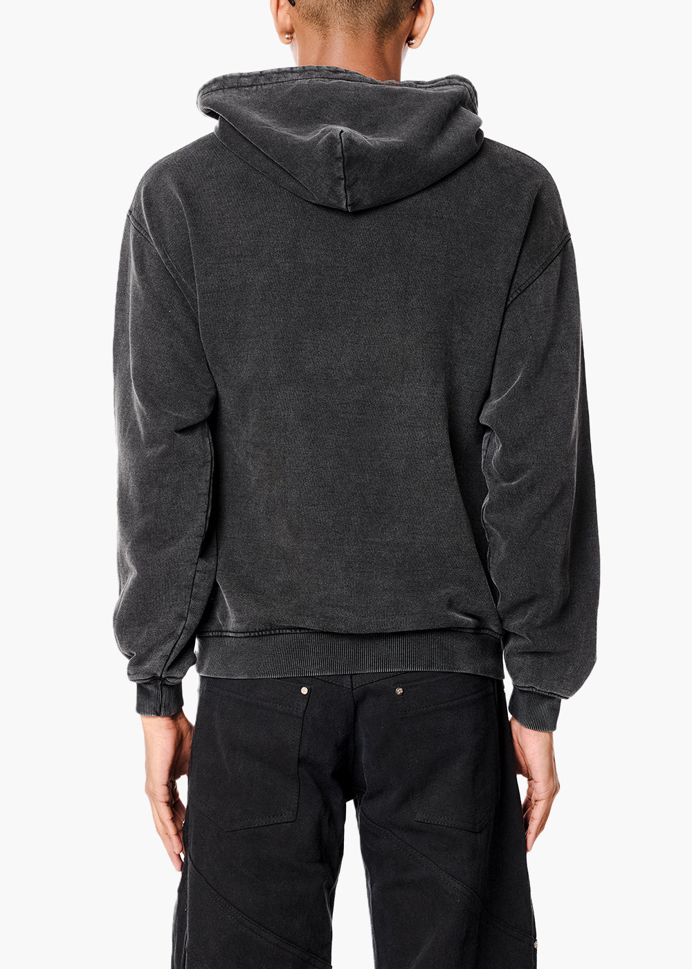 DARK WASH BLANK- HOODIE