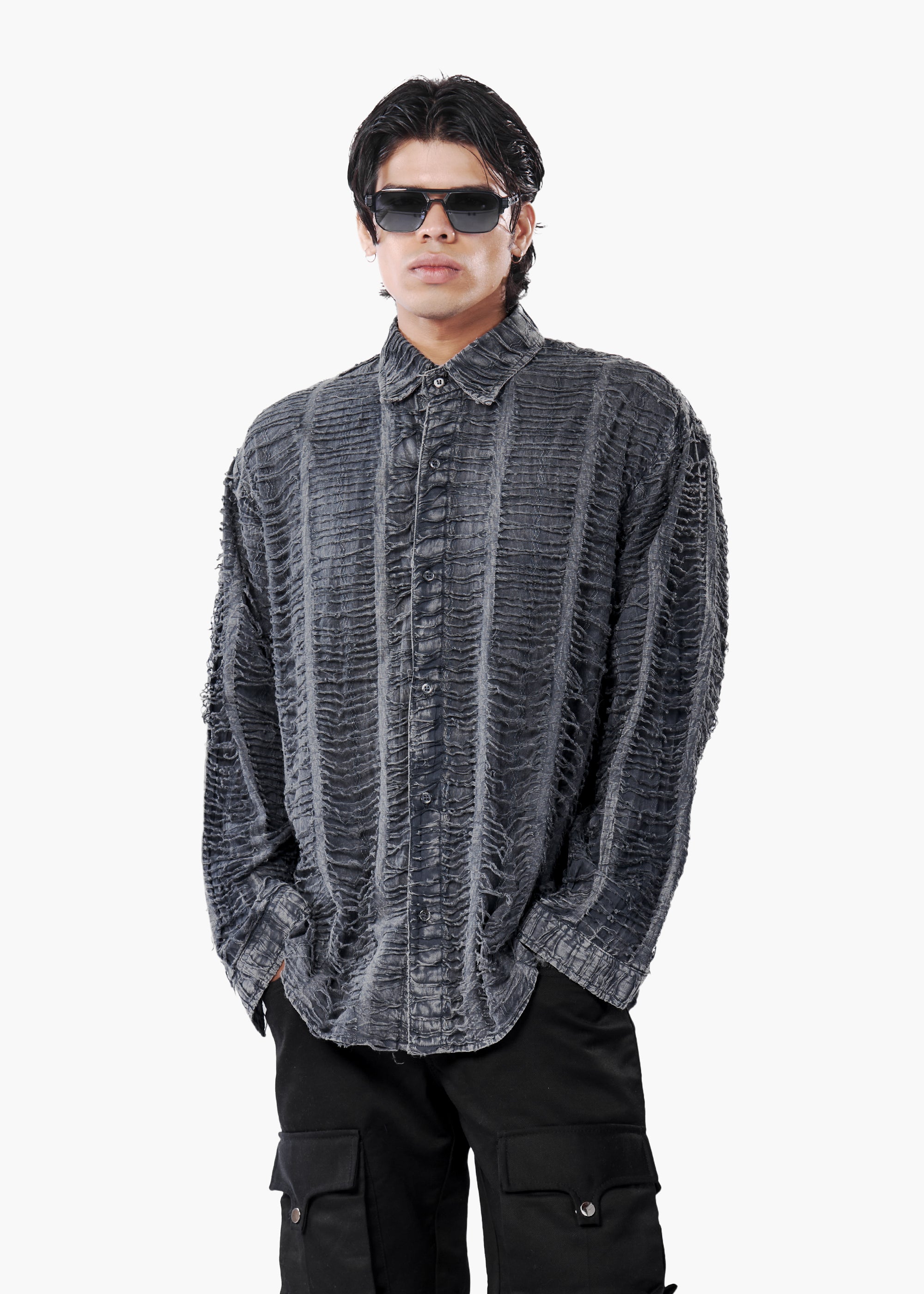 fray shirt - vintage wash