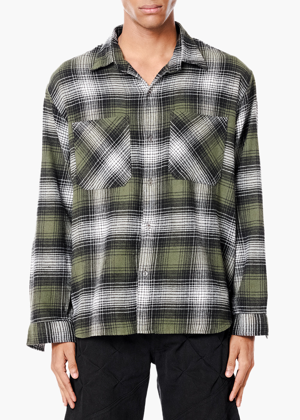 GREEN FLANNEL SHIRT