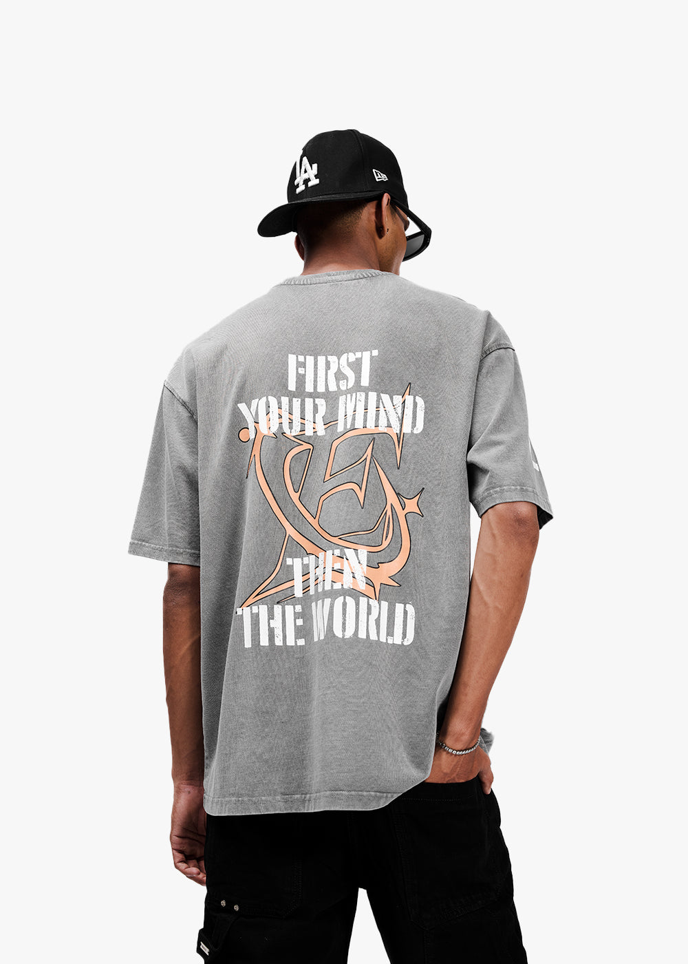 Mind T-shirt - Washed Grey