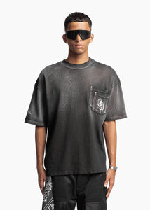 EVEMEN ATELIER T-SHIRT - OMBRE BLACK