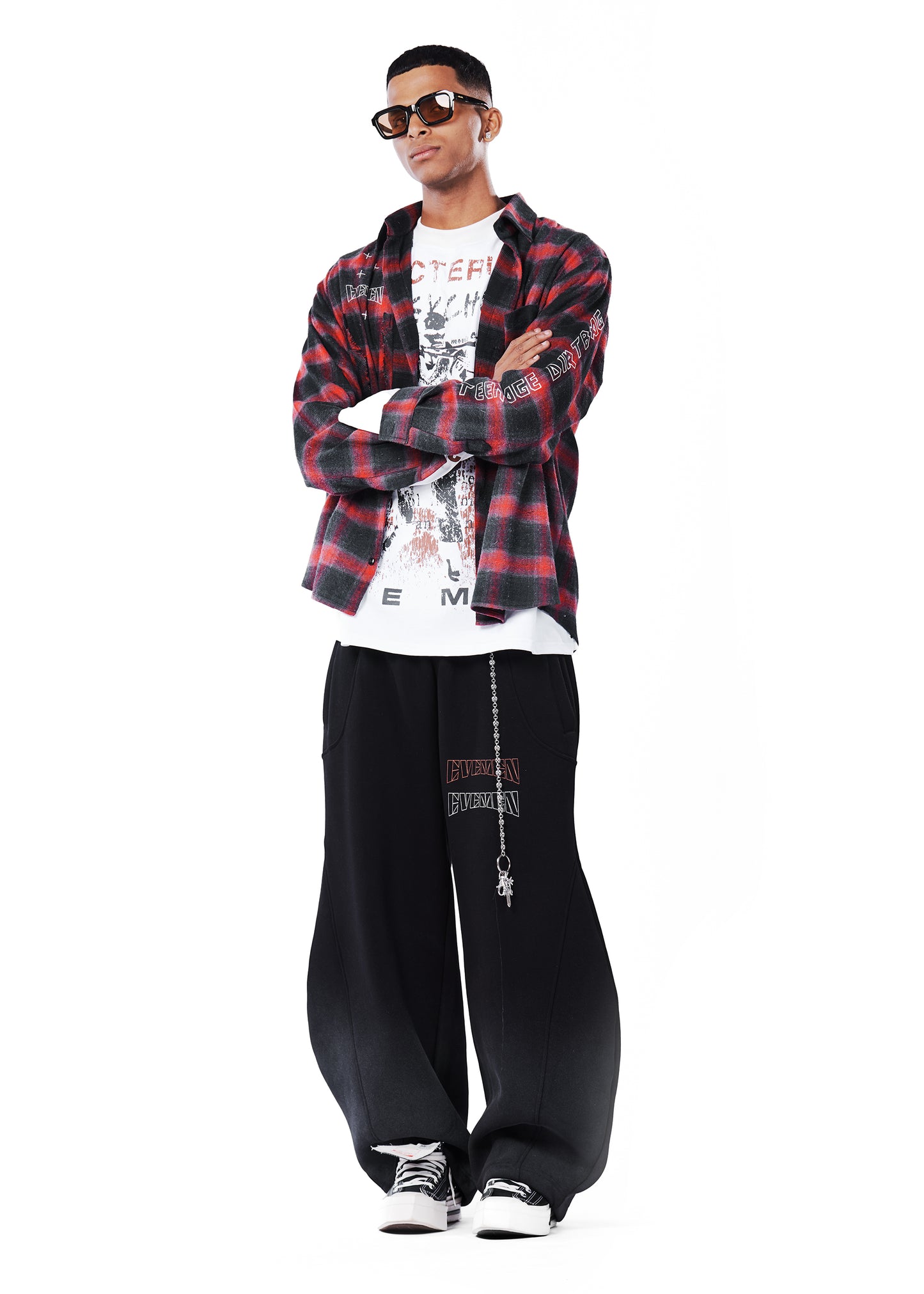 flannel raw washed shirt