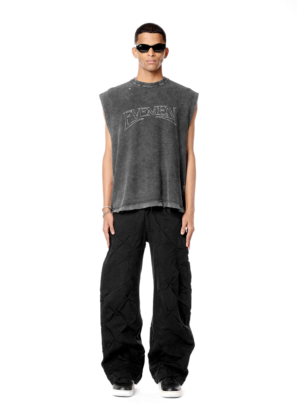 REVIVAL TANK BLACK- DARK WASH