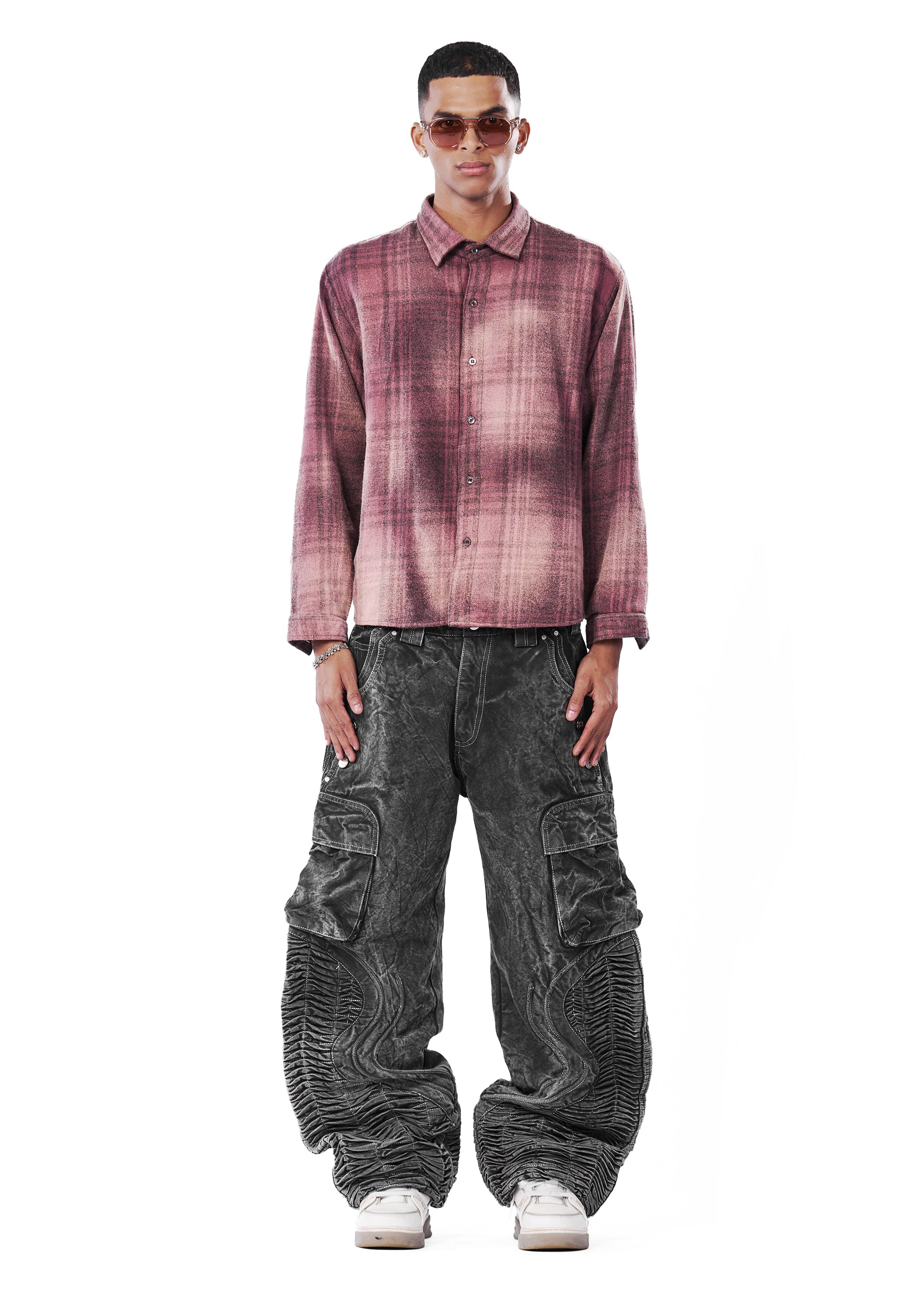 flannel washed shirt