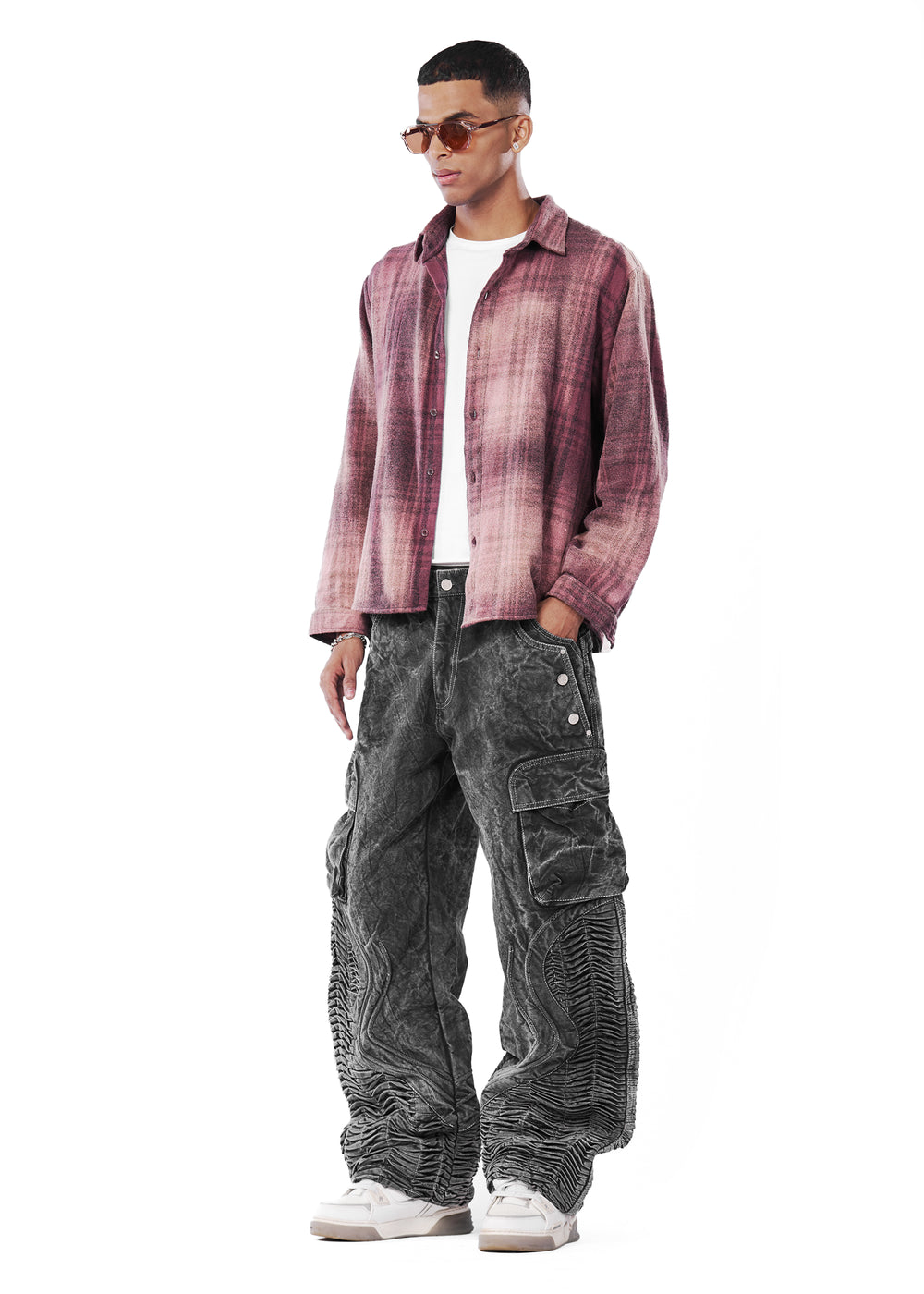 flannel washed shirt