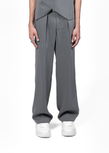 STRAIGHT PANTS - SMOKE GREY