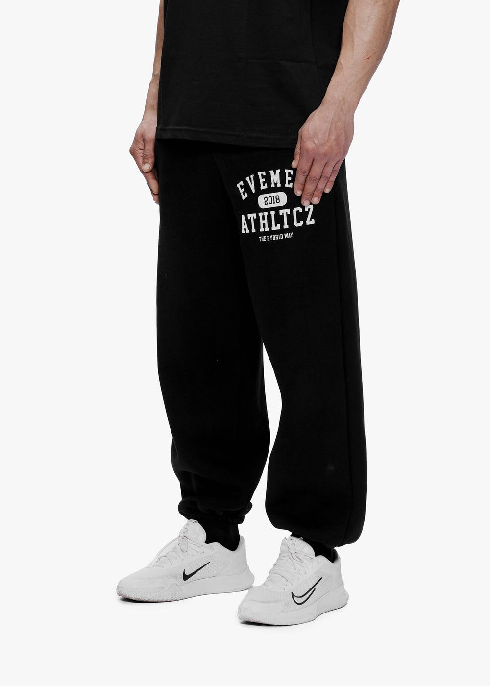 WARM UP SWEAT PANT - BLACK