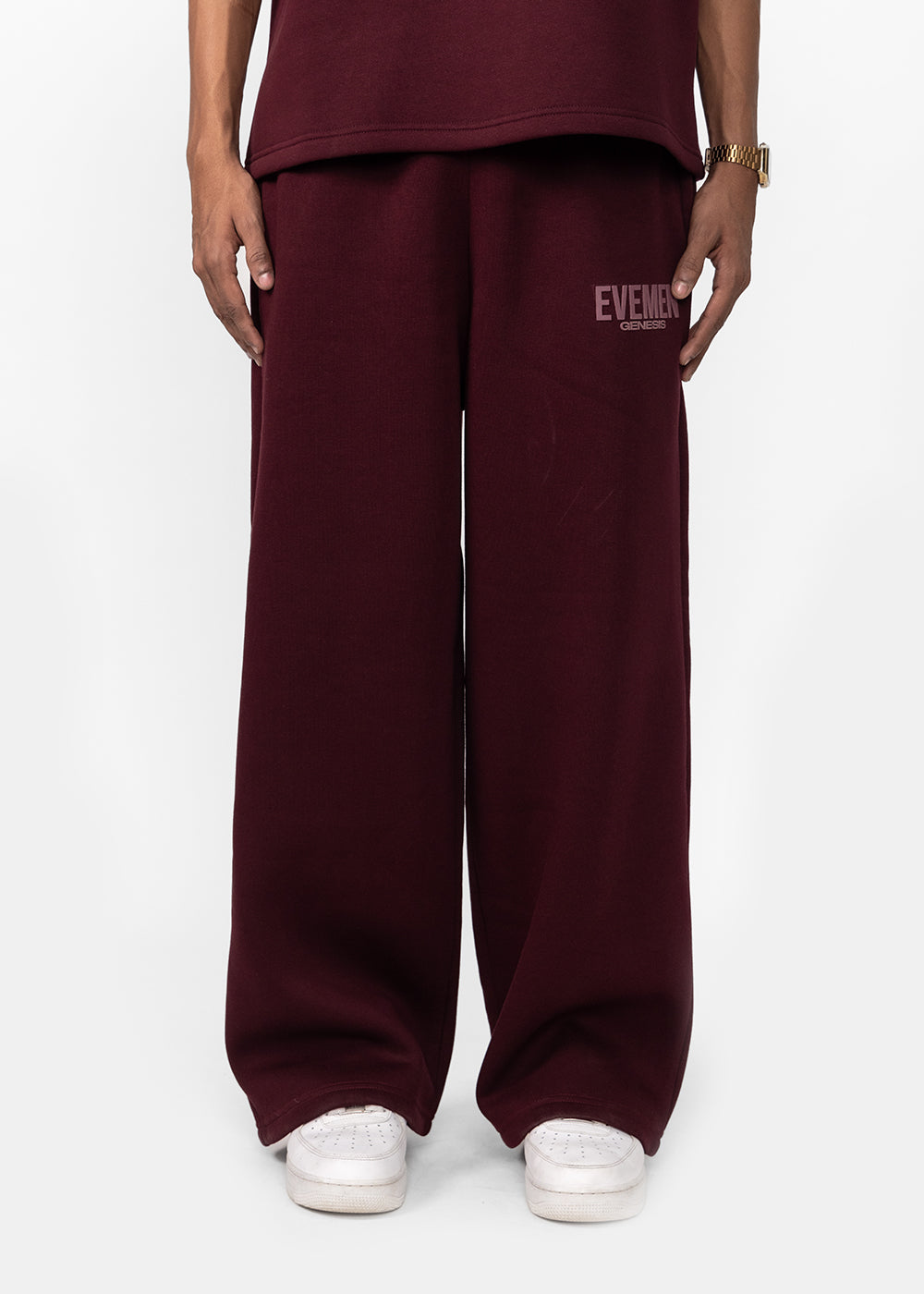 GENESIS WIDE SWEATPANT - WINE