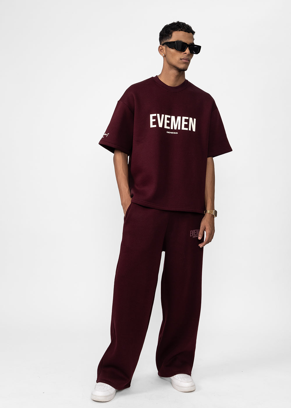 GENESIS WIDE SWEATPANT - WINE