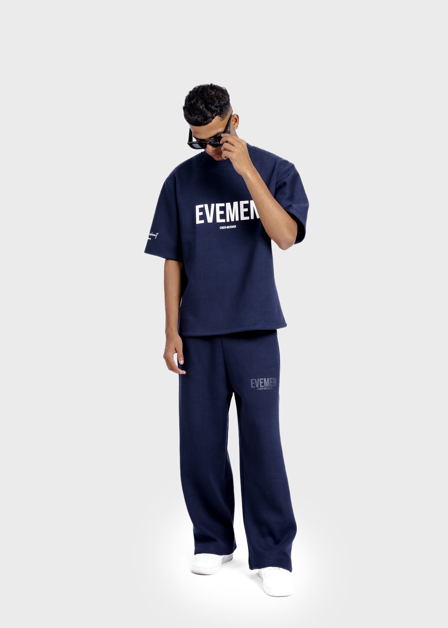 GENESIS WIDE SWEATPANT - NAVY